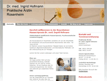 Tablet Screenshot of dr-ingrid-hofmann.de